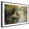 Artgeist Plakatas - Boat crossing - painting of two women sailing a boat on a river