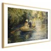 Artgeist Plakatas - Boat crossing - painting of two women sailing a boat on a river