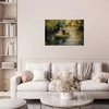 Artgeist Plakatas - Boat crossing - painting of two women sailing a boat on a river