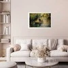 Artgeist Plakatas - Boat crossing - painting of two women sailing a boat on a river