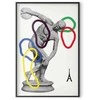 Artgeist Plakatas - Collage Graphic - Discus Thrower - Sculpture