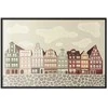 Artgeist Plakatas - Colorful Facades - Historic Wrocław Tenement Houses Against the Sky and Cobblestone Street
