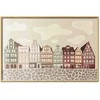 Artgeist Plakatas - Colorful Facades - Historic Wrocław Tenement Houses Against the Sky and Cobblestone Street