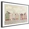 Artgeist Plakatas - Colorful Facades - Historic Wrocław Tenement Houses Against the Sky and Cobblestone Street