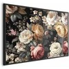 Artgeist Plakatas - Colorful Flowers on a Juodas Background