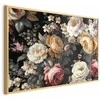 Artgeist Plakatas - Colorful Flowers on a Juodas Background