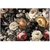 Artgeist Plakatas - Colorful Flowers on a Juodas Background