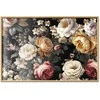 Artgeist Plakatas - Colorful Flowers on a Juodas Background