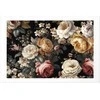 Artgeist Plakatas - Colorful Flowers on a Juodas Background