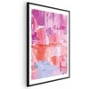 Artgeist Plakatas - Colorful Strokes - intense shades of pink and violetinė on canvas