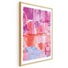 Artgeist Plakatas - Colorful Strokes - intense shades of pink and violetinė on canvas