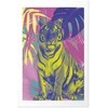 Artgeist Plakatas - Colorful Tiger - intense colors of a tiger surrounded by tropical plants