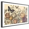 Artgeist Plakatas - Colorful Tulips on a Kreminis Background