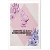 Artgeist Plakatas - Confucius on Beauty - a bust in pink with flowers and a quote
