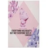 Artgeist Plakatas - Confucius on Beauty - a bust in pink with flowers and a quote