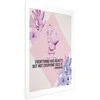 Artgeist Plakatas - Confucius on Beauty - a bust in pink with flowers and a quote