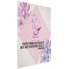 Artgeist Plakatas - Confucius on Beauty - a bust in pink with flowers and a quote