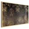 Artgeist Plakatas - Dark Baroque Patterns with Golden Accents