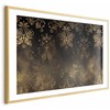 Artgeist Plakatas - Dark Baroque Patterns with Golden Accents
