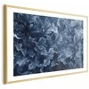 Artgeist Plakatas - Dense, Dark Mėlyna Abstract Ornaments