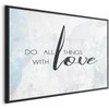 Artgeist Plakatas - Do All Things with Love
