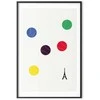 Artgeist Plakatas - Eiffel Tower and Colorful Tennis Balls