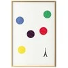 Artgeist Plakatas - Eiffel Tower and Colorful Tennis Balls