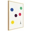 Artgeist Plakatas - Eiffel Tower and Colorful Tennis Balls