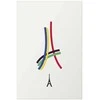 Artgeist Plakatas - Eiffel Tower - Colored Graphic - Abstraction