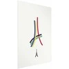 Artgeist Plakatas - Eiffel Tower - Colored Graphic - Abstraction