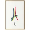 Artgeist Plakatas - Eiffel Tower - Colored Graphic - Abstraction