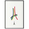 Artgeist Plakatas - Eiffel Tower - Colored Graphic - Abstraction