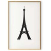 Artgeist Plakatas - Eiffel Tower Simple Juodas-and-Baltas Graphic