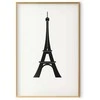 Artgeist Plakatas - Eiffel Tower Simple Juodas-and-Baltas Graphic