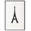 Artgeist Plakatas - Eiffel Tower Simple Juodas-and-Baltas Graphic
