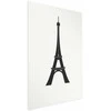 Artgeist Plakatas - Eiffel Tower Simple Juodas-and-Baltas Graphic