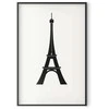 Artgeist Plakatas - Eiffel Tower Simple Juodas-and-Baltas Graphic