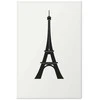 Artgeist Plakatas - Eiffel Tower Simple Juodas-and-Baltas Graphic