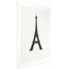 Artgeist Plakatas - Eiffel Tower Simple Juodas-and-Baltas Graphic