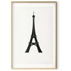 Artgeist Plakatas - Eiffel Tower Simple Juodas-and-Baltas Graphic