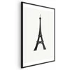 Artgeist Plakatas - Eiffel Tower Simple Juodas-and-Baltas Graphic