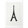 Artgeist Plakatas - Eiffel Tower Simple Juodas-and-Baltas Graphic