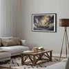 Artgeist Plakatas - Epic Play of Light: The Sun Battling for Dominance Over the Clouds