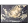 Artgeist Plakatas - Epic Play of Light: The Sun Battling for Dominance Over the Clouds