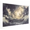 Artgeist Plakatas - Epic Play of Light: The Sun Battling for Dominance Over the Clouds