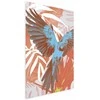 Artgeist Plakatas - Exotic Wings - parrot among abstract leaf patterns