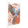 Artgeist Plakatas - Exotic Wings - parrot among abstract leaf patterns