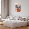 Artgeist Plakatas - Exotic Wings - parrot among abstract leaf patterns