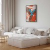 Artgeist Plakatas - Exotic Wings - parrot among abstract leaf patterns