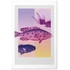 Artgeist Plakatas - Fantastic Fish - artistic illustration of fish on a colorful background